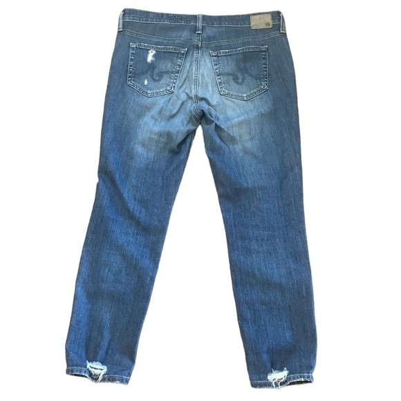 AG Adriano Goldschmied The Beau Slouchy Skinny Destroyed Jeans‎ Size 29 - Picture 2 of 11